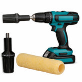PowerSpin Pro in action cleans a paint roller quickly and efficiently
