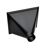 POWERTEC Big Gulp dust hood opening captures dust around the saw