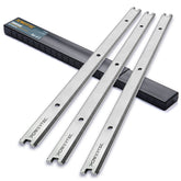 POWERTEC HSS planer blades with dual cutting edges for precision cuts.