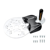 POWERTEC universal offset router base plate for precise routing