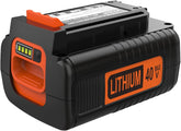 Powilling 40V 3.5Ah Li-ion battery front view for long-lasting power with Black Decker tools