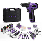 Powkits cordless drill 8V demonstrates compact design for quick home projects.