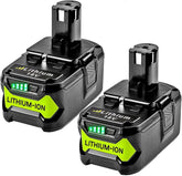 POWTREE upgraded 8.0Ah P108 battery visual offers extended runtime for Ryobi tools.