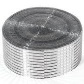 PP OPOUNT disco ball tiles roll closeup shows glass mirror shine for DIY crafts.