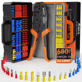 Preciva crimping tool with insulated terminals for secure connections