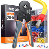 Preciva crimping tool kit with square jaws for firm ferrule crimps.