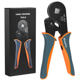 Preciva wire crimping tool with square jaw for precise terminal crimps.