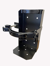 Preece Precision heavy-duty bracket securely holds a 10lb dry extinguisher in a vehicle setup.