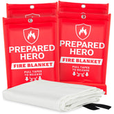 Prepared Hero fire blanket folded for quick grab and storage