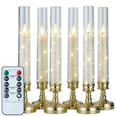 Prerish flameless candles with remote timer for easy ambiance control