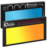 PRERUNER gold-coated welding lens - gold coating enhances comfort and visibility during long welds.