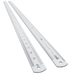Prettyia large stainless steel ruler 100 cm for precise measurements in projects.