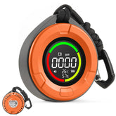 PRIMBARBAR travel CO detector display offers real-time air safety readings anywhere.