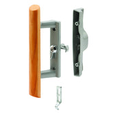 Prime-Line C1018 interior handle view with wood grip and gray diecast body