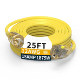 PRIMOWIRE 25ft outdoor extension cord for long-range power to tools outdoors