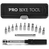 PRO BIKE TOOL torque wrench with 2–20 Nm range and precision adjustment.