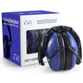 Pro For Sho 34 dB NRR earmuffs folded for compact travel protection