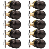 Probrico door knob oil rubbed bronze close-up for interior doors, durable and stylish.