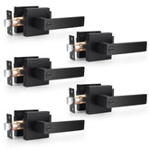 Probrico five-pack privacy lever matte black for multiple interior doors