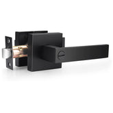 Probrico matte black privacy door lever for bathroom or bedroom doors