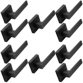 Probrico matte black dummy door lever front view, stylish closet pull.