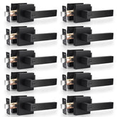 Probrico matte black privacy lever front view for modern interiors.
