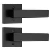 Probrico pack-2 dummy lever with black finish for closet doors, durable and easy to install.