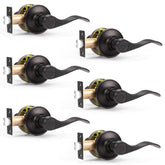 Probrico passage hall closet lever handle for interior doors with no lock
