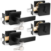 Probrico square entry levers assembly shows sturdy construction for daily entry.