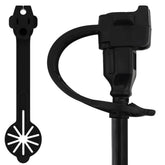 Prong Shield weatherproof plug cover shields 120V plugs from rain and dust.