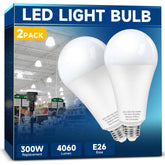 Prosperbiz 300W LED bulb front view for garages and workshops