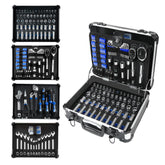 Prostormer 240-piece tool kit with aluminium toolbox for organized home repairs.
