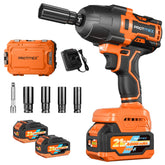 Protmex 900ft-lbs cordless impact wrench ready for heavy-duty bolting tasks