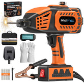 Protmex portable welder 110V in action for quick home repairs.
