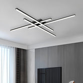 PRTSER cross-design 4-light ceiling fixture enhances ambient lighting