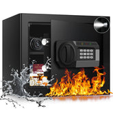 Psisuvry small fireproof safe front view showing compact home protection