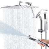 Psylc all-metal rain shower head chrome for powerful full-body coverage.