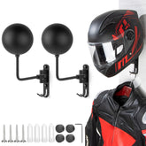 PUERSI helmet holder wall mount front view for organized helmet display.