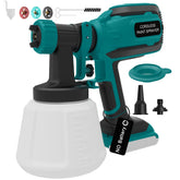 Pulendy DL05 cordless paint sprayer with 1200ml container enables fast indoor painting