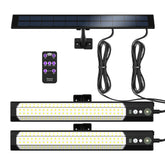 PULITAITONG solar wall lamp mounted on exterior wall for bright porch safety.