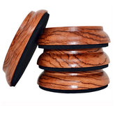 PUNK upright piano caster cups rosewood four-pack protects floors and reduces scuffing.