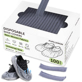 PUPILLEMON breathable nonwoven shoe covers in a pack for quick indoor protection.
