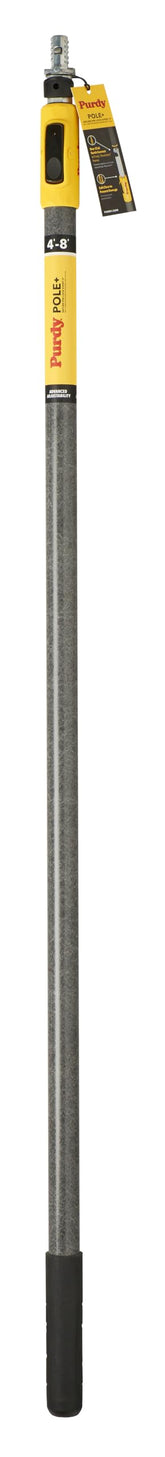 Purdy Pole+ extended rod demonstrates extended reach for higher painting tasks.