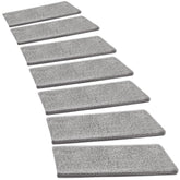 Pure Era bullnose stair treads with non-slip back prevent movement on stairs.
