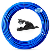 PURENAT 100ft RO tubing in blue for safe drinking water installations.