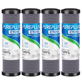 PUREPLUS 1-micron CTO filter package ready for installation, promoting clearer water.