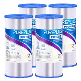 PUREPLUS 5 micron sediment filter for well water improves clarity and reduces visible sediment.