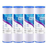 PUREPLUS 5-micron sediment filter 10x2.5-inch captures particles for clearer water.