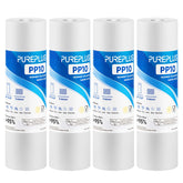 PUREPLUS 5-micron sediment filter close-up highlighting multi-layer density for cleaner water.