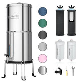 Purewell 7-stage system assembly on counter for space-saving setup